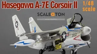 Building the Hasegawa A-7E Corsair II Plastic Scale Aircraft Model