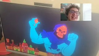 cdog react to Skeletor Roasts He-Man While Eating Spicy Wings - Hot Ones #aok