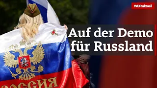 Prorussische Demo und Protest: Autokorso für Russland fährt durch Köln | WDR Aktuelle Stunde