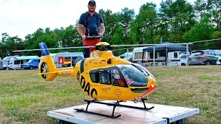 STUNNING RC EC-135 ADAC SCALE MODEL ELECTRIC HELICOPTER FLIGHT DEMONSTRATION