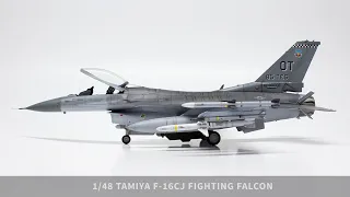 Easy Steps for beginners to improve the 1/48 Tamiya F-16CJ Fighting Falcon Kit