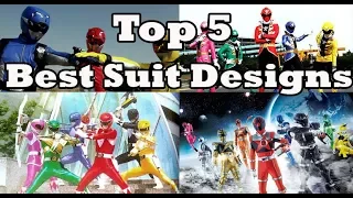 Top 5 Best Power Rangers/Super Sentai Team Suit Designs