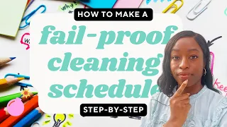 How to create a FAIL PROOF weekly cleaning schedule for working moms | 5-Steps | Victoria Alexander