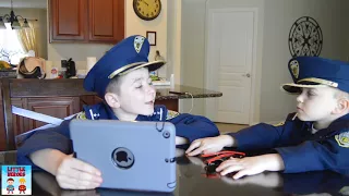 Little Heroes Pretend Play Police Officers Ryan and Smalls Solve a Case