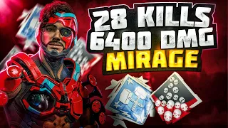 ЗР-234! 28 KILLS & 6400 DAMAGE ON MIRAGE.EXE ! мираж гайд апекс легенд реликвия apex legends