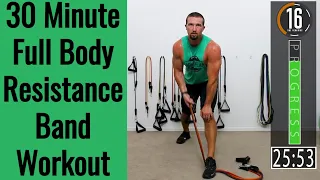 32 Minute Full Body Resistance Band Workout - Band Workout for Men & Women