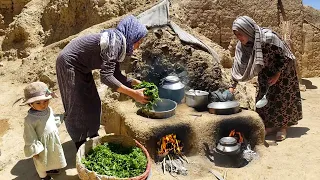 Village Food Secrets - Cooking Vegetable Pilaf in Afghanistan Village