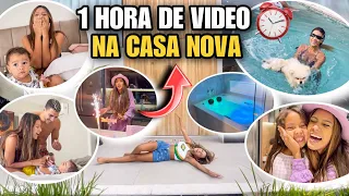 1 HORA DE VÍDEO NA CASA NOVA! *FALARAM MEU NOME NA TV* 😱