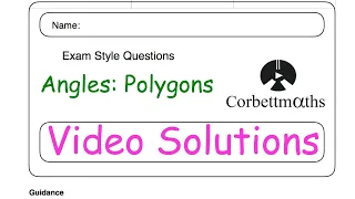 Angles in Polygons Answers - Corbettmaths