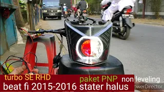 beat fi 2015-2016 stater halus turbo SE RHD PNP non leveling sinar otomotif