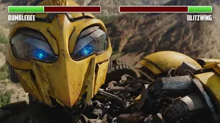 Bumblebee vs. Blitzwing WITH HEALTHBARS | Canyon Fight | HD | Transformers: Bumblebee