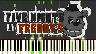 Five Nights at Freddys - Freddy Fazbears Theme from Carmen (Piano Tutorial, Synthesia)