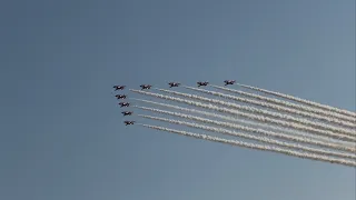 The Red Arrows Flypast at Midlands Air Festival 2023 4/6/23, 4K