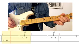 Green Onions  -  Booker T. & the M.G.'s | Blues guitar tab - tutorial