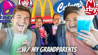 Letting The Person In Front of Me Decide What I Eat for 24 Hours w/ my Grandparents!!