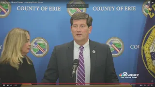 Erie County Executive Mark Poloncarz and officials discuss lake effect snow event