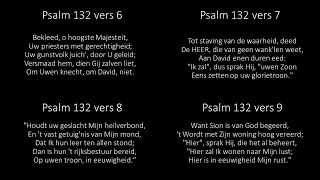 Psalm 132 vers 6,7,8 en 9