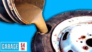 What happens when you FILL TIRES with CONCRETE?