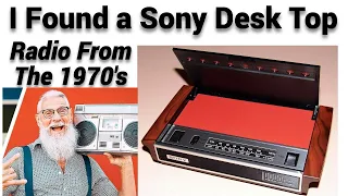 I Found a Rare SONY Desk Top TFM 1859W Radio