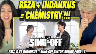 WHAT CHEMISTRY! | REACTION to Reza Darmawangsa vs INDAHKUS  - SING-OFF TIKTOK SONGS PART 18