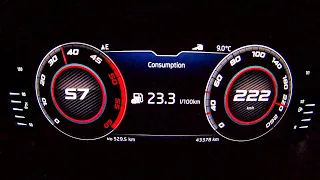 Skoda Kodiaq RS 2.0 BiTDI - Acceleration 0-222 km/h (TOP SPEED)