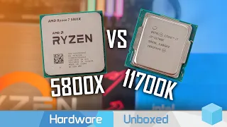 Ryzen 7 5800X vs Core i7-11700K, 32 Game Benchmark