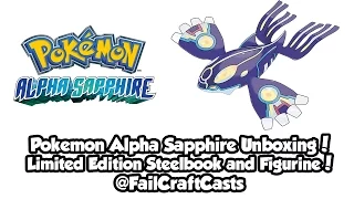 Pokemon Alpha Sapphire Unboxing | Steelbook Figurine Limited Edition!