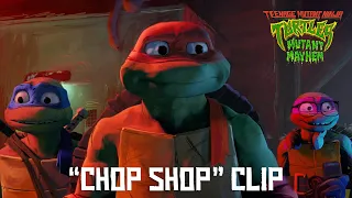 Teenage Mutant Ninja Turtles: Mutant Mayhem | "Chop Shop" Clip | Paramount Pictures UK