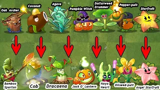 PvZ 2 Discovery - Every NEW & OLD Plants Evolution - NOOB-PRO-HACKER (CHINA VERSION)