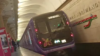 Moscow Metro Simulator 2D:(Yaşıl xətt):Səfər:(Gənclik-Bakmil)