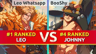 GGST ▰ Leo Whatsapp (#1 Ranked Leo) vs BooShy (#4 Ranked Johnny). High Level Gameplay