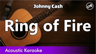 Johnny Cash - Ring of Fire (karaoke acoustic)