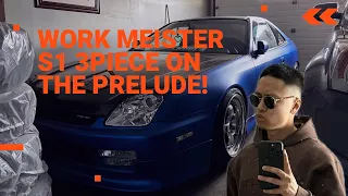 Slapping on my Work Meister S1 3piece wheels on the Honda Prelude!!