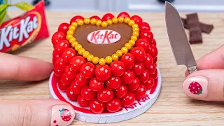 Amazing KITKAT Cake | Best Miniature RAINBOW Chocolate Cake Decorating