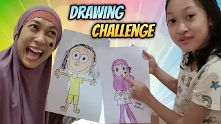 Ga Bisa Tidur Malah Drawing Challenge Bersama Mbak Kunyit 😄 Aqilla's Diary