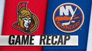 Islanders score five unanswered goals, top Senators