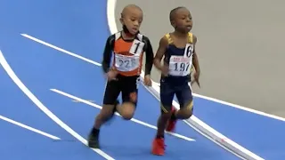 Awesome 5-Year-Old 400m Photo Finish Sprint!