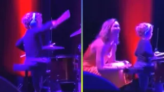 David Foster and Katharine McPhee's 3-Year-Old SLAYS Live Drum Performance