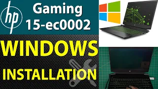 How to Install Windows 10 or 11 on HP Pavilion Gaming 15 Ec0002 Laptop - Step-by-Step Guide ✅