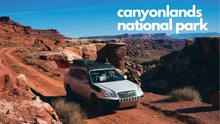 Subaru Outback off-roading through Canyonlands National Park