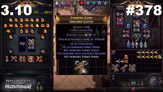 [Path of Exile] How To Craft Energy Shield + Intelligence Gloves & TIMESTAMPS - 378