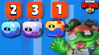 Mega Abertura de Caixas Em uma conta Iniciante No Brawl Stars