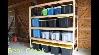 #9 DIY Garage Storage Shelves