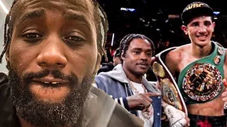 Terence Crawford CHECKS Errol Spence & REACTS to Sebastian Furndora BLOODY BEATING of Tim Tszyu