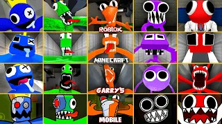 ROBLOX Rainbow Friends EVOLUTION of ALL JUMPSCARES in All Games #4 (Minecraft, Garry's Mod, Mobile)