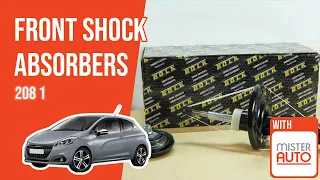 How to replace the front shock absorbers Peugeot 208 mk1 ➿