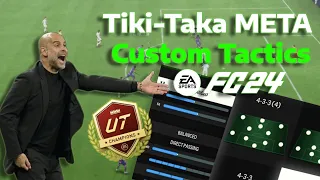 EAFC24 - RANK 1 Tiki-Taka META Custom Tactics