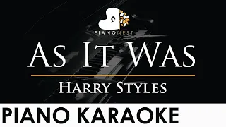 Harry Styles - As It Was - Piano Karaoke Instrumental Cover with Lyrics