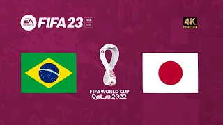 Brasil x Japão | FIFA 23 Gameplay Copa do Mundo Qatar 2022 | Final [4K 60FPS]