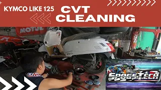 KYMCO LIKE 125 CVT CLEANING PLUS SMALL UPGRADES SA SPOGSTECH | Kymco Like 125